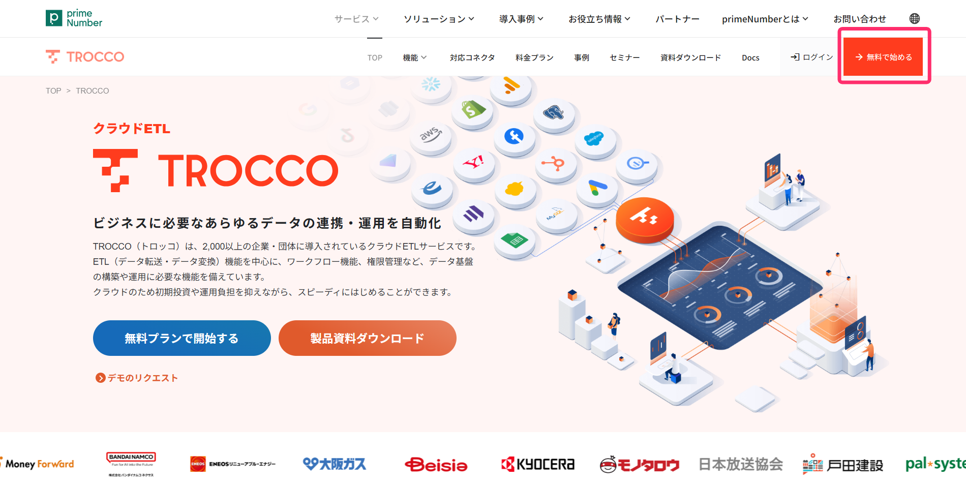 サービス紹介ページ