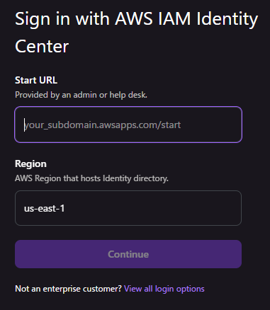 Kiro AWS IAM Identity Centerでのサインイン