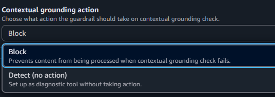 グラウンディングチェックのアクション設定